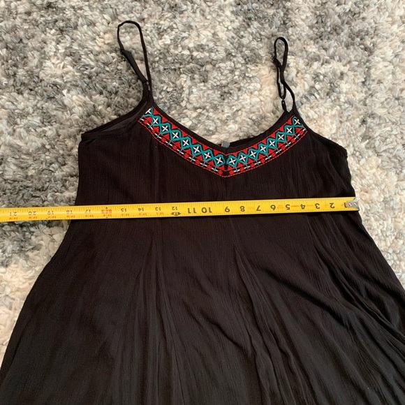 Lily Rose Black Spaghetti Strap Dress Size Medium - Picture 10 of 17